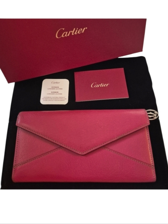 Cartier Handbags - Cartier Envelope Leather Wallet